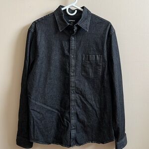 Express Black Denim Shirt